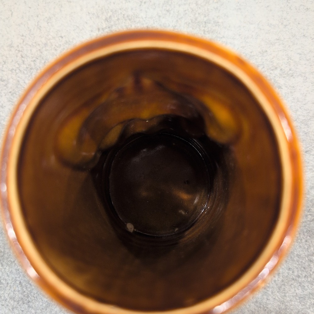 Vintage Orchids of Hawaii Tiki Mug R91 Hawaiian MCM Brown Glaze - Picture 5 of 6